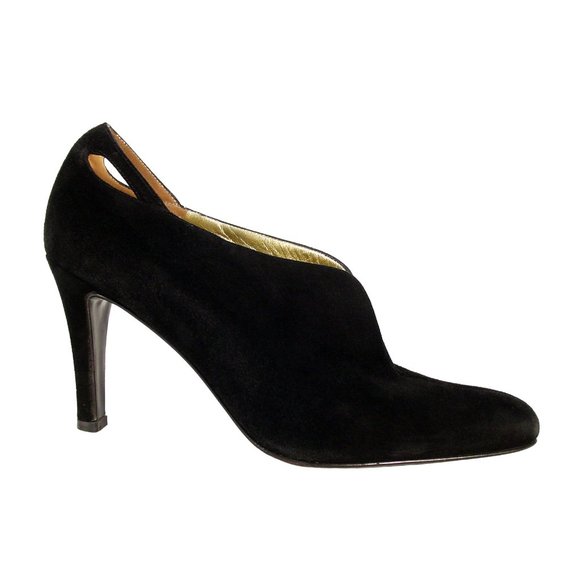 BRUNO MAGLI $350 Suede Heeled Booties Women's 8.5 - Made in ITALY - Picture 1 of 8